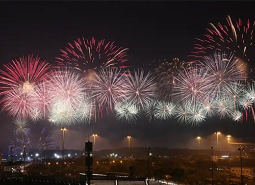 巴东县焰火晚会